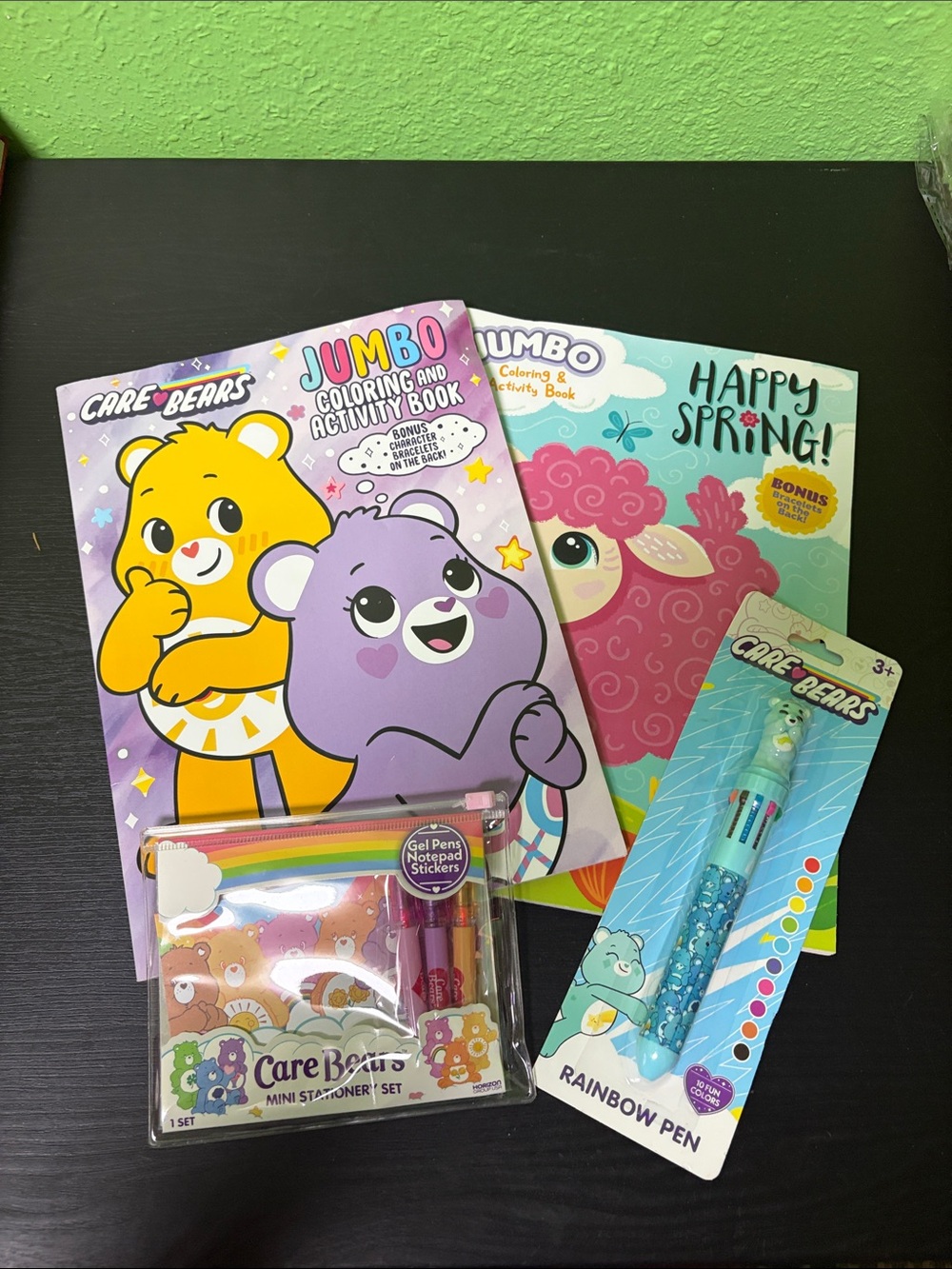 Care Bears Activity & Stationery Set - Purple, Yellow, Pink, Blue